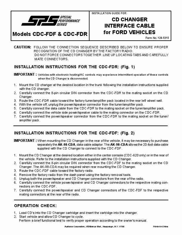 Audiovox Car Stereo System CDC-FDR-page_pdf